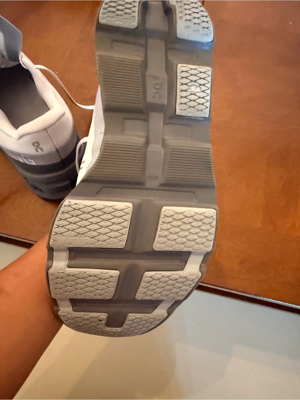 ON Cloud Monsters 2 Athletic Shoes in Light Gray and White - Picture 5 of 5